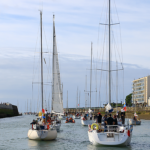 Départ de bateaux depuis le port des Sables d'Olonne