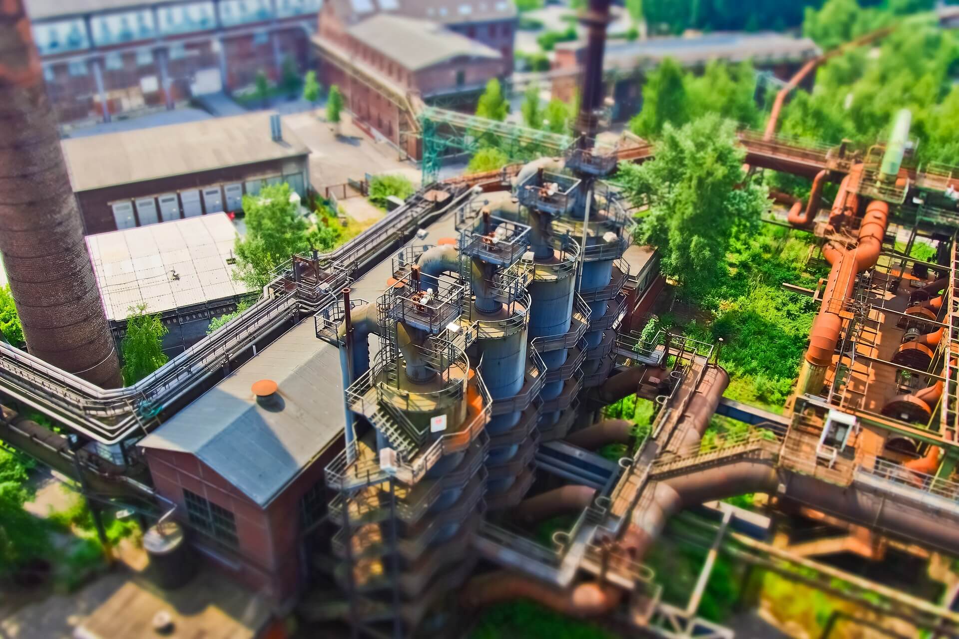 maquette d'industrie