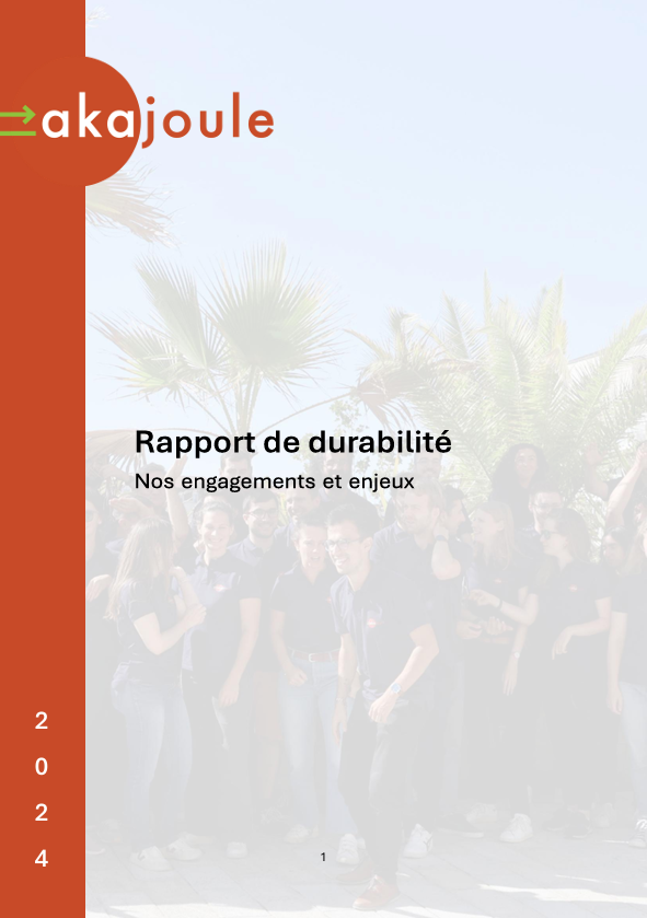Une de notre rapport VSME
